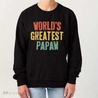WorldS Greatest Papaw Grandpa FatherS Day Women's Sweatshirt thumb 0