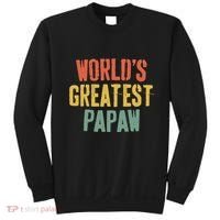 WorldS Greatest Papaw Grandpa FatherS Day Sweatshirt thumb 0