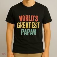 WorldS Greatest Papaw Grandpa FatherS Day T-Shirt thumb 3