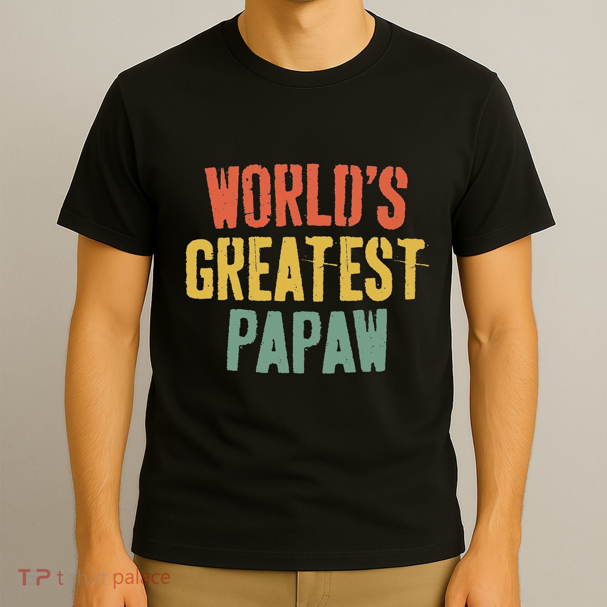 WorldS Greatest Papaw Grandpa FatherS Day T-Shirt