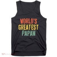 WorldS Greatest Papaw Grandpa FatherS Day Tank Top thumb 0
