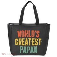 WorldS Greatest Papaw Grandpa FatherS Day Tote Bag thumb 0