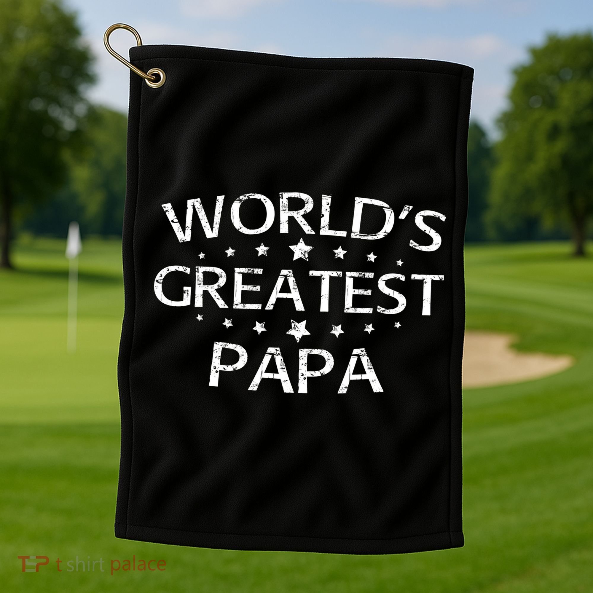 Worlds Greatest Papa Golf Towel