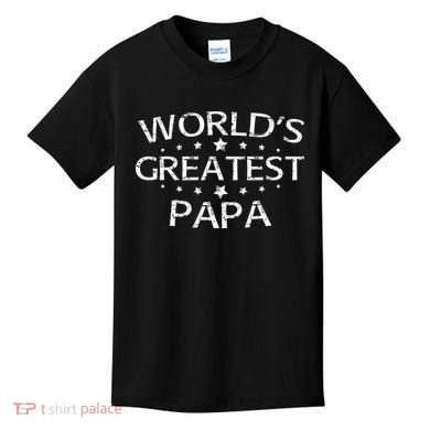 Worlds Greatest Papa Kids T-Shirt