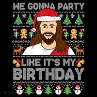 We Gonna Party Like ItS My Birthday Jesus Christmas Gift Coffee Mug thumb 5