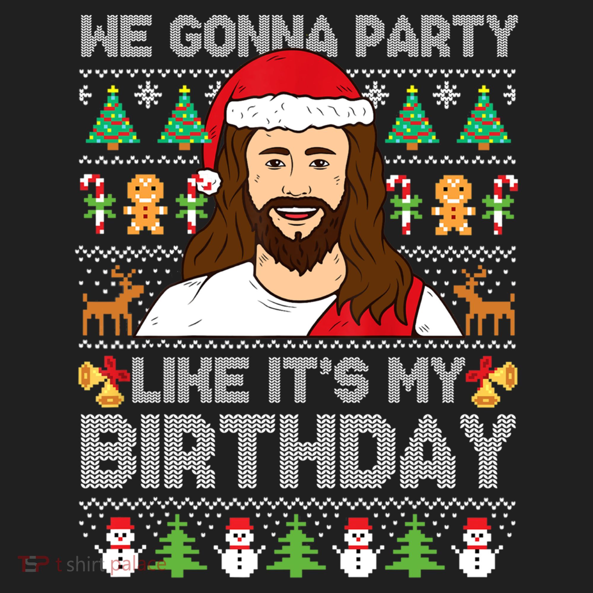 We Gonna Party Like ItS My Birthday Jesus Christmas Gift Beanie