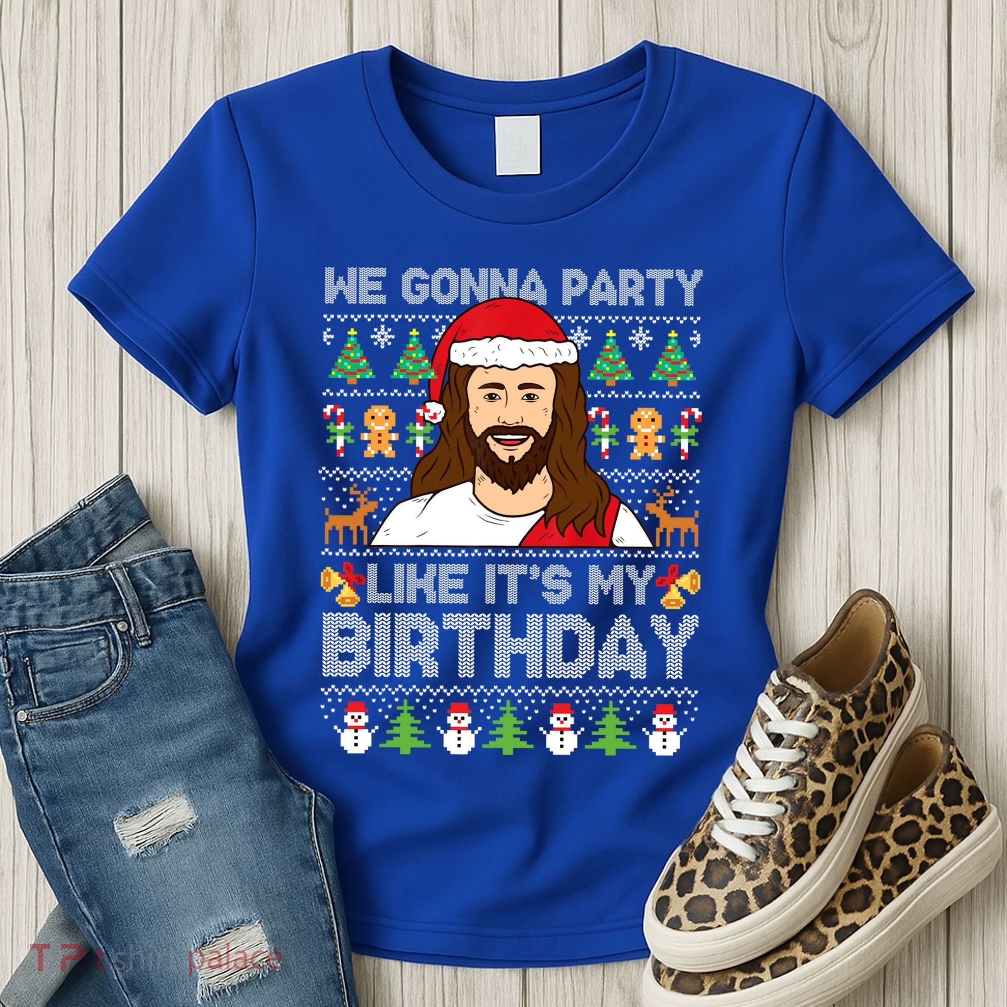 We Gonna Party Like ItS My Birthday Jesus Christmas Gift Women's T-Shirt