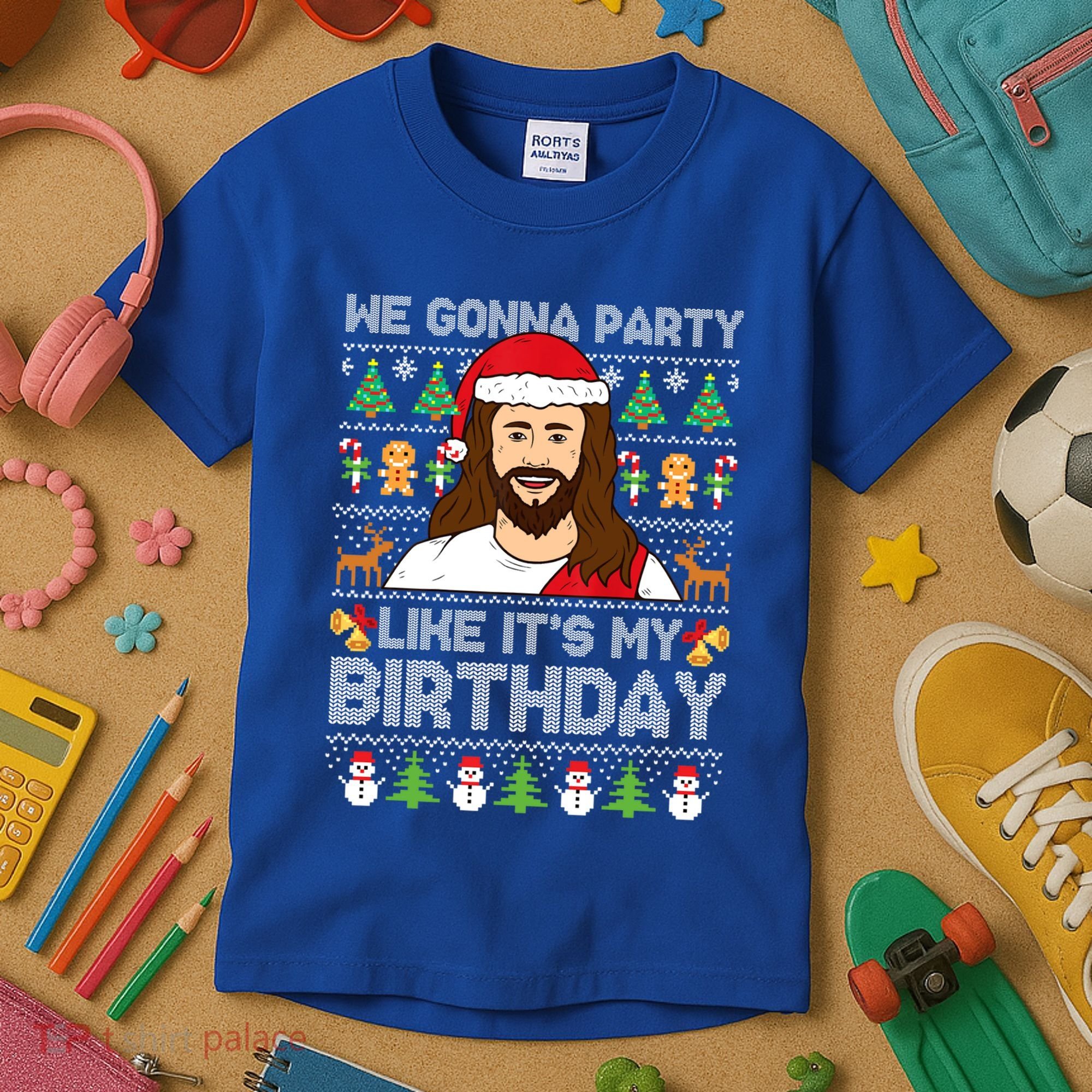 We Gonna Party Like ItS My Birthday Jesus Christmas Gift Kids T-Shirt
