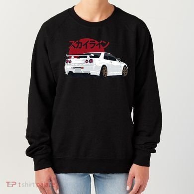 White Gt R 34 JDM Skyline Women's Sweatshirt