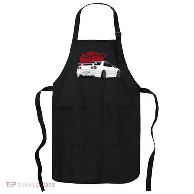 White Gt R 34 JDM Skyline Apron