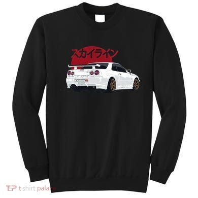 White Gt R 34 JDM Skyline Sweatshirt