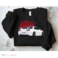 White Gt R 34 JDM Skyline Sweatshirt thumb 2