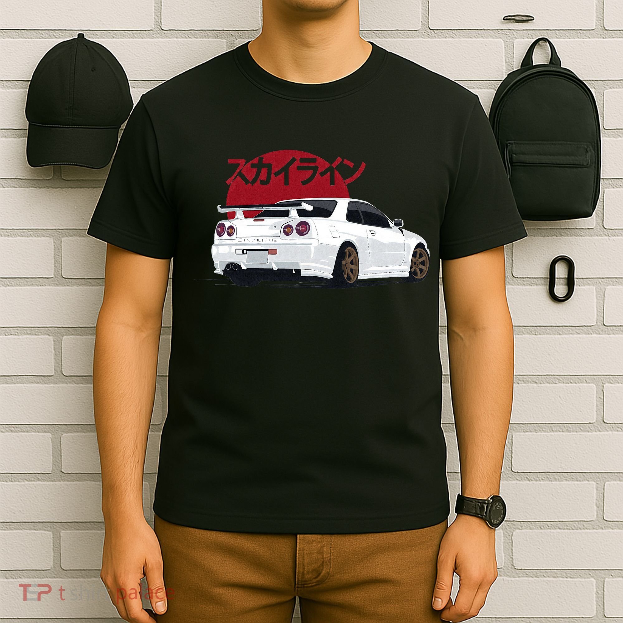 White Gt R 34 JDM Skyline T-Shirt