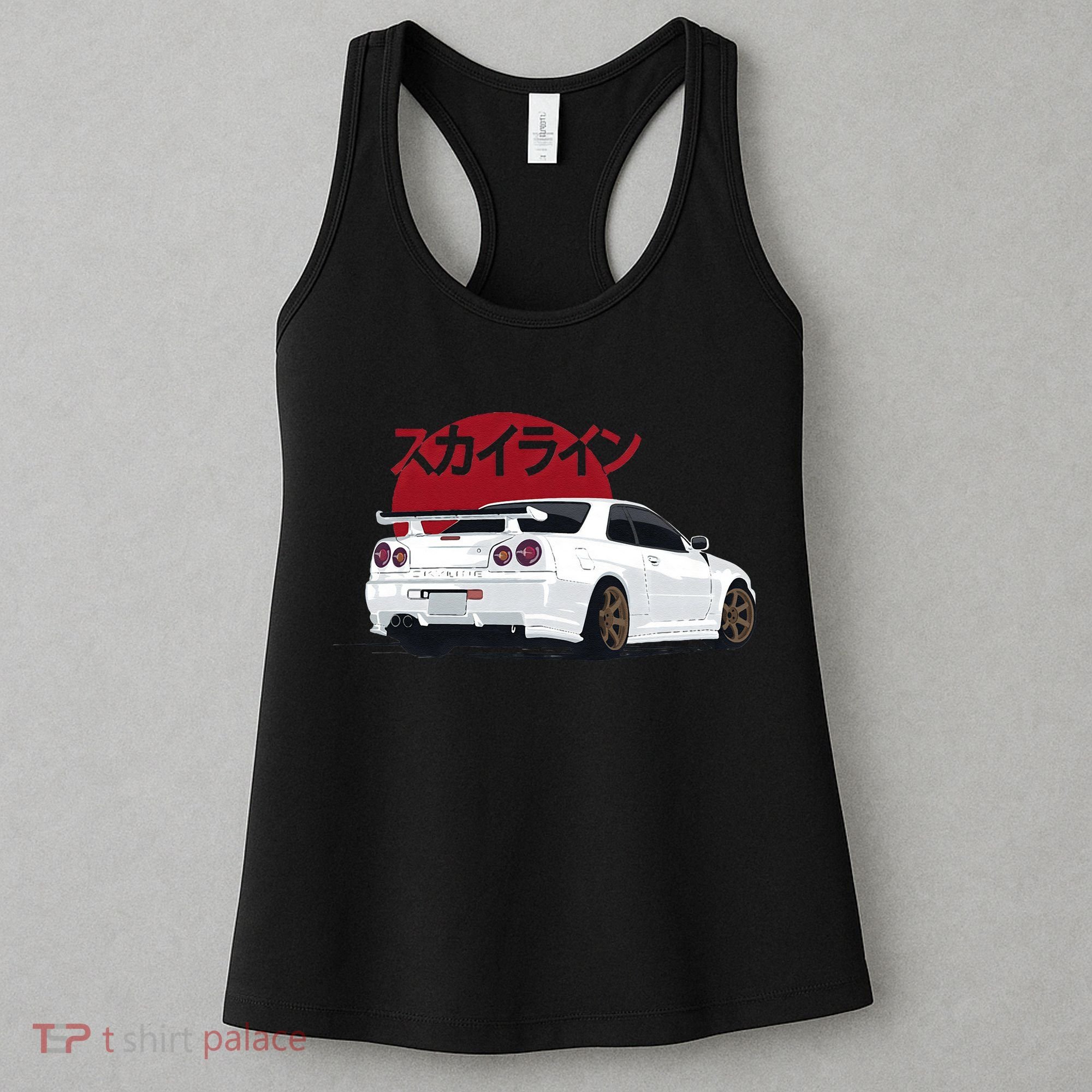 White Gt R 34 JDM Skyline Women's Tank Top