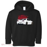 White Gt R 34 JDM Skyline Toddler Hoodie thumb 0