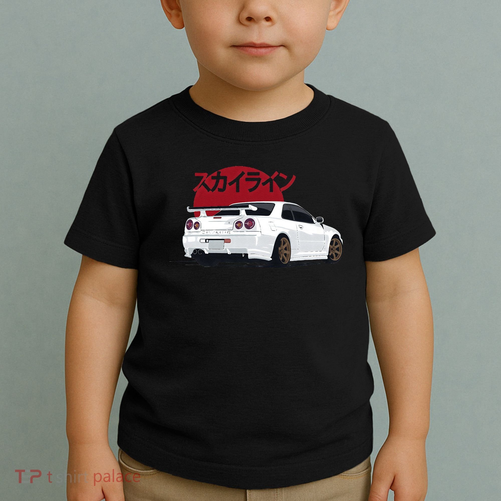 White Gt R 34 JDM Skyline Toddler T-Shirt