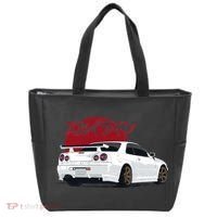 White Gt R 34 JDM Skyline Tote Bag thumb 0