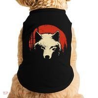 Wolf Graphic Red Moon Wildlife Animal Wolf Japanese Doggie Tank thumb 0