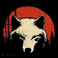 Wolf Graphic Red Moon Wildlife Animal Wolf Japanese Coffee Mug thumb 5