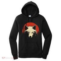 Wolf Graphic Red Moon Wildlife Animal Wolf Japanese Women's Hoodie thumb 0