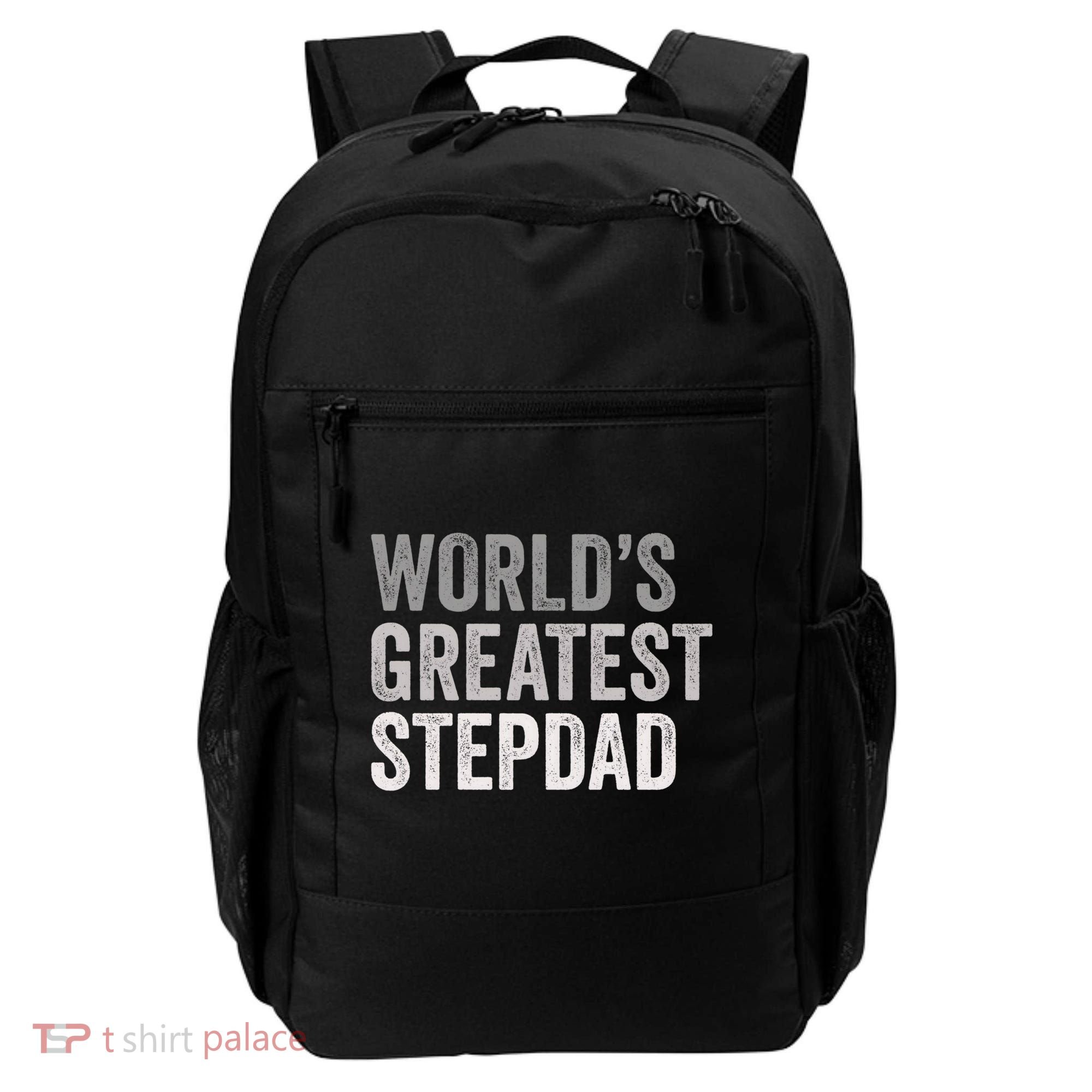 Worlds Greatest Stepdad Funny Dad Stepfather Gift Backpack