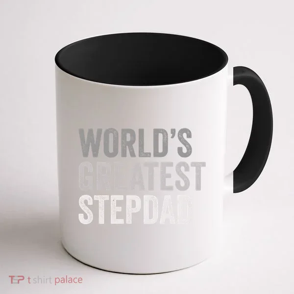 Worlds Greatest Stepdad Funny Dad Stepfather Gift Coffee Mug