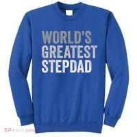Worlds Greatest Stepdad Funny Dad Stepfather Gift Sweatshirt thumb 0