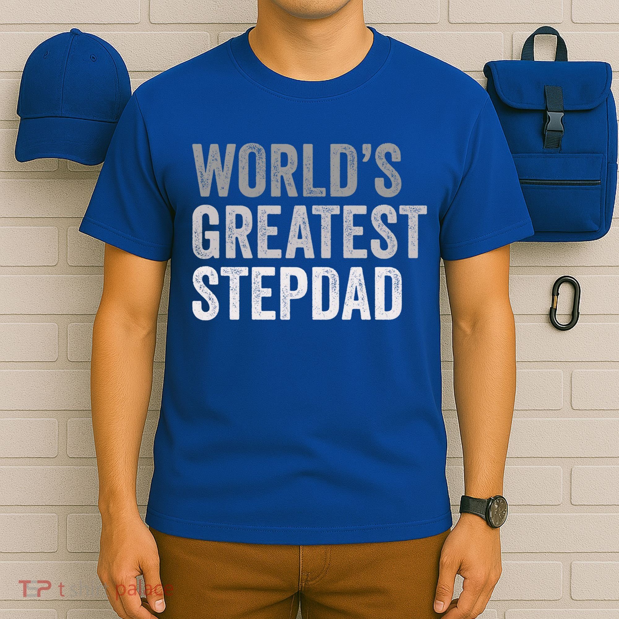Worlds Greatest Stepdad Funny Dad Stepfather Gift T-Shirt