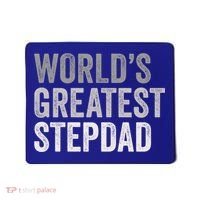 Worlds Greatest Stepdad Funny Dad Stepfather Gift Mousepad thumb 0