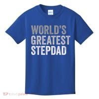 Worlds Greatest Stepdad Funny Dad Stepfather Gift Kids T-Shirt thumb 0