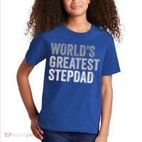 Worlds Greatest Stepdad Funny Dad Stepfather Gift Kids T-Shirt thumb 2