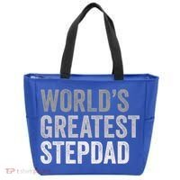 Worlds Greatest Stepdad Funny Dad Stepfather Gift Tote Bag thumb 0