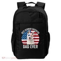White German Shepherd Dad American Flag Dog Lover Gsd Dog Backpack thumb 0