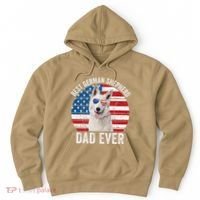 White German Shepherd Dad American Flag Dog Lover Gsd Dog Hoodie thumb 0