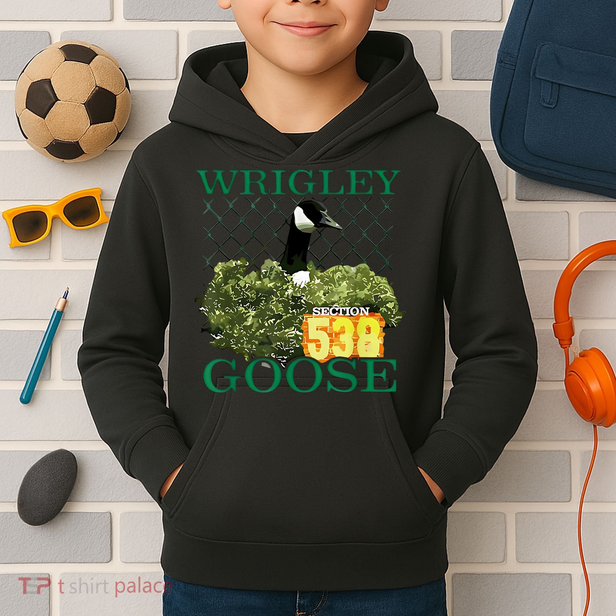 Wrigley Goose Section 538  Kids Hoodie