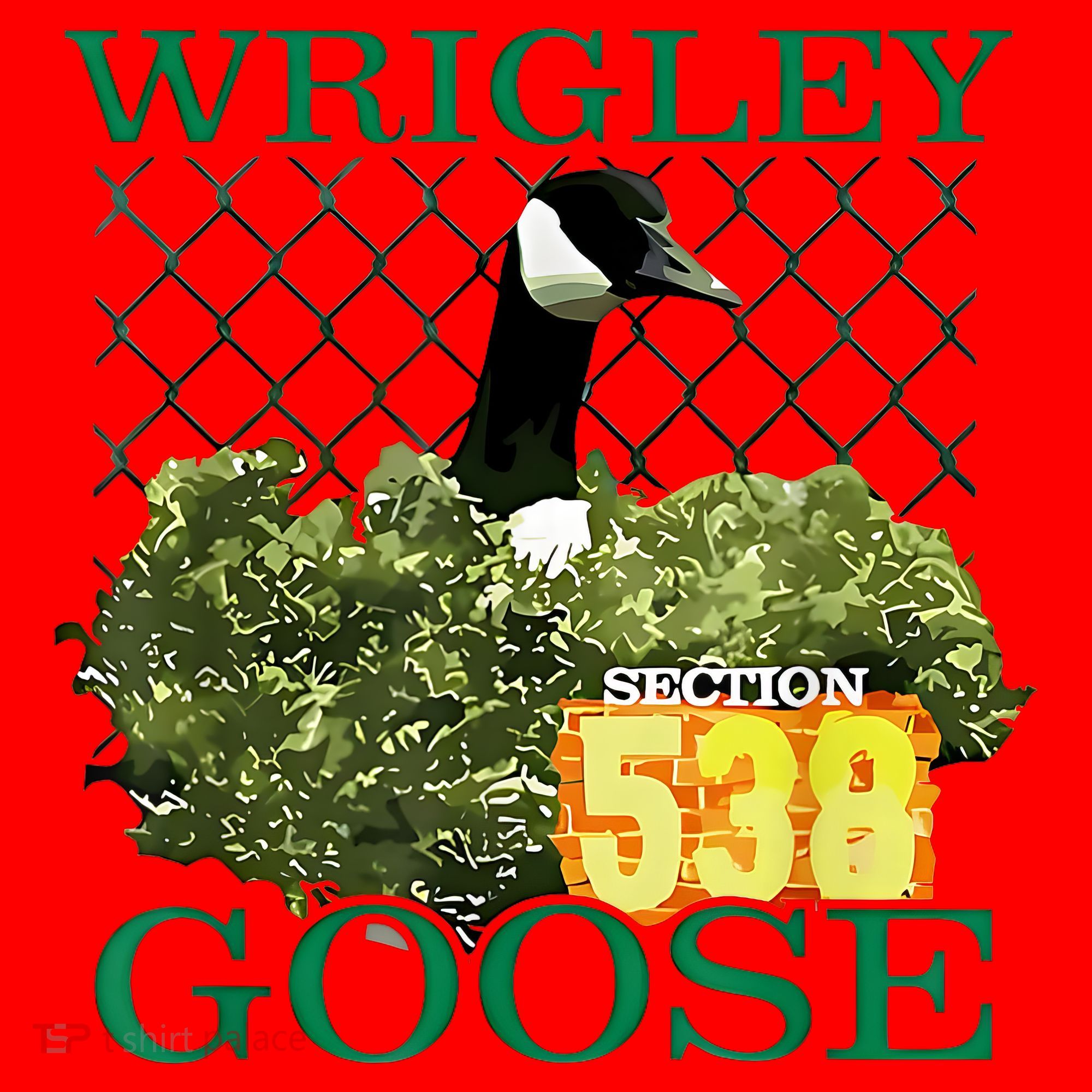 Wrigley Goose Section 538  Santa Hat