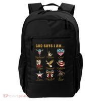 Western God Says I Am 4th Of July Distressed Backpack thumb 0