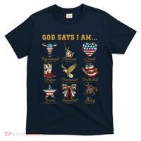 Western God Says I Am 4th Of July Distressed T-Shirt thumb 0