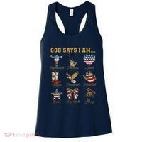 Western God Says I Am 4th Of July Distressed Women's Tank Top thumb 0