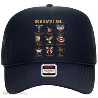 Western God Says I Am 4th Of July Distressed Hat thumb 0
