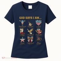Western God Says I Am 4th Of July Distressed Women's T-Shirt thumb 0