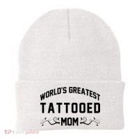 World'S Greatest Tattooed Mom Beanie thumb 0