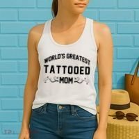 World'S Greatest Tattooed Mom Women's Tank Top thumb 2