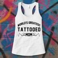 World'S Greatest Tattooed Mom Women's Tank Top thumb 3