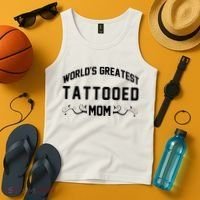 World'S Greatest Tattooed Mom Tank Top thumb 4