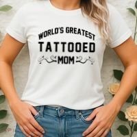 World'S Greatest Tattooed Mom Women's T-Shirt thumb 2