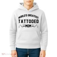 World'S Greatest Tattooed Mom Kids Hoodie thumb 4