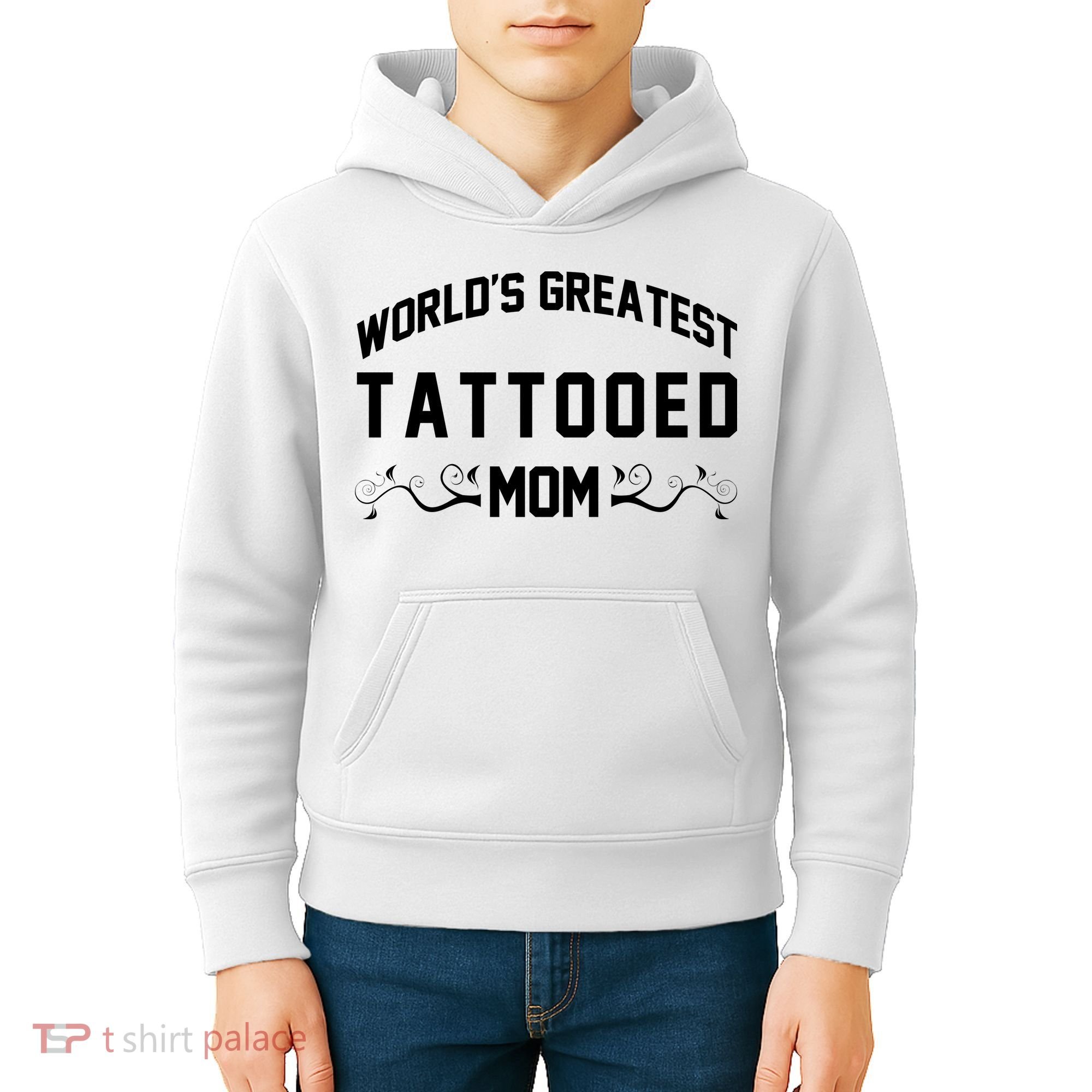 World'S Greatest Tattooed Mom Kids Hoodie