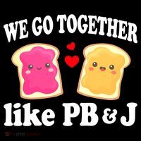 We Go Together Like PB & J - Peanut Butter and Jelly Stripe Pom Pom Beanie thumb 2