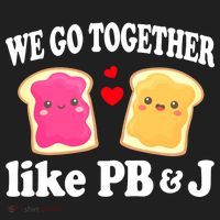 We Go Together Like PB & J - Peanut Butter and Jelly Women's Sweatshirt thumb 2